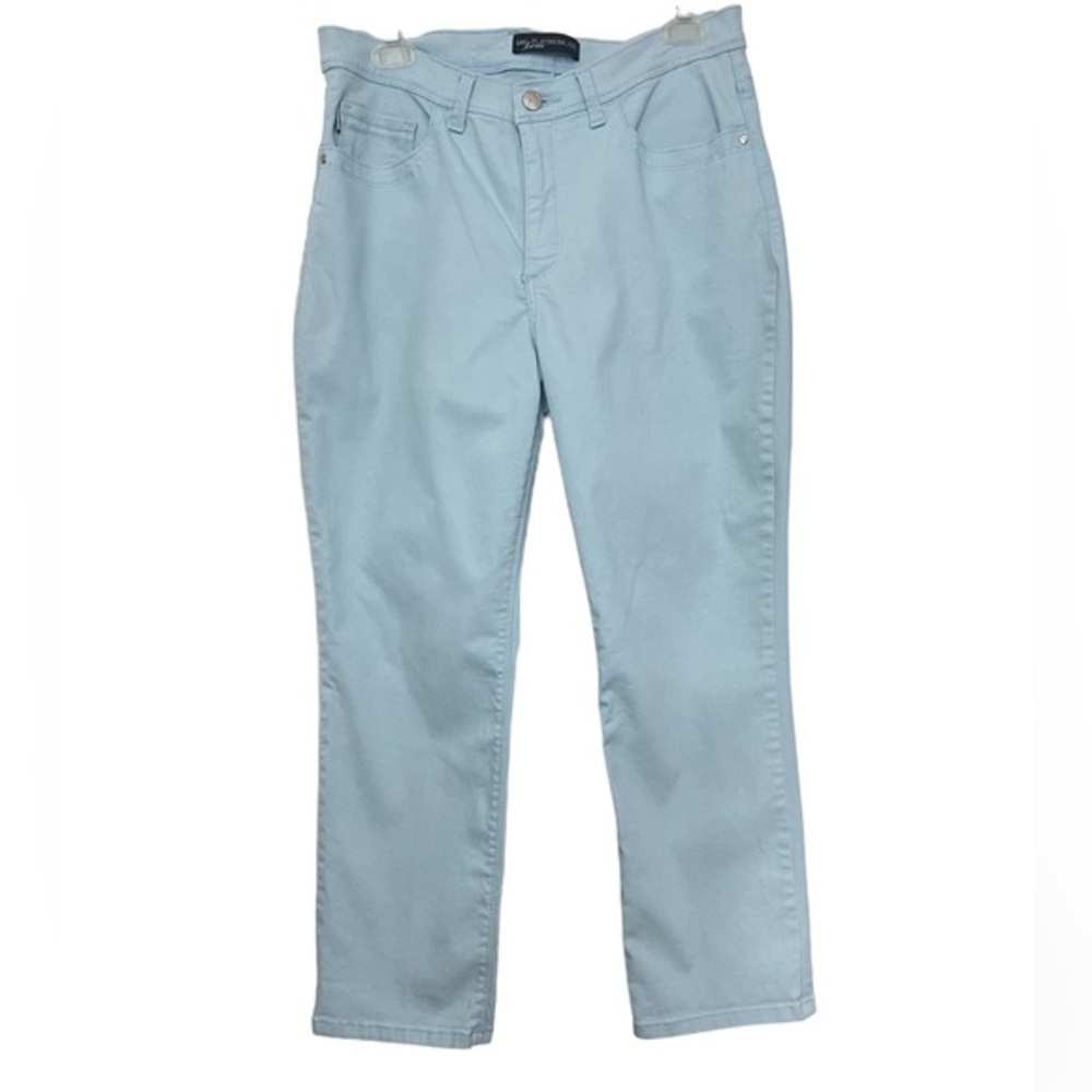 Lee Platinum Label Stretch Light Blue Cotton Blend Capri Jeans Pants